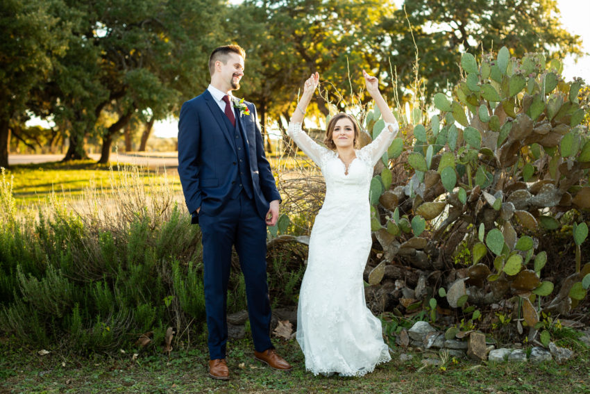 A bride and groom portrait with personality of a Milwaukee couple