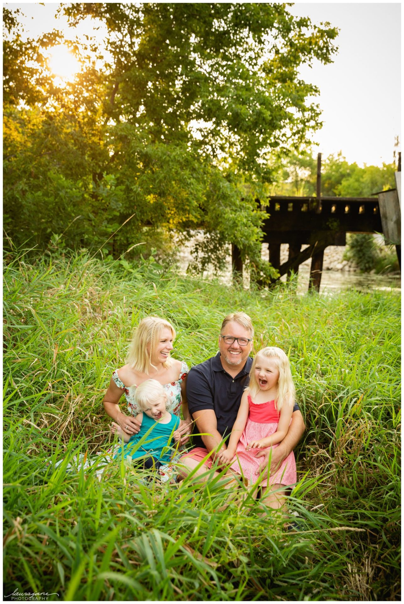 Candid family portraits by Waukesha family photographer