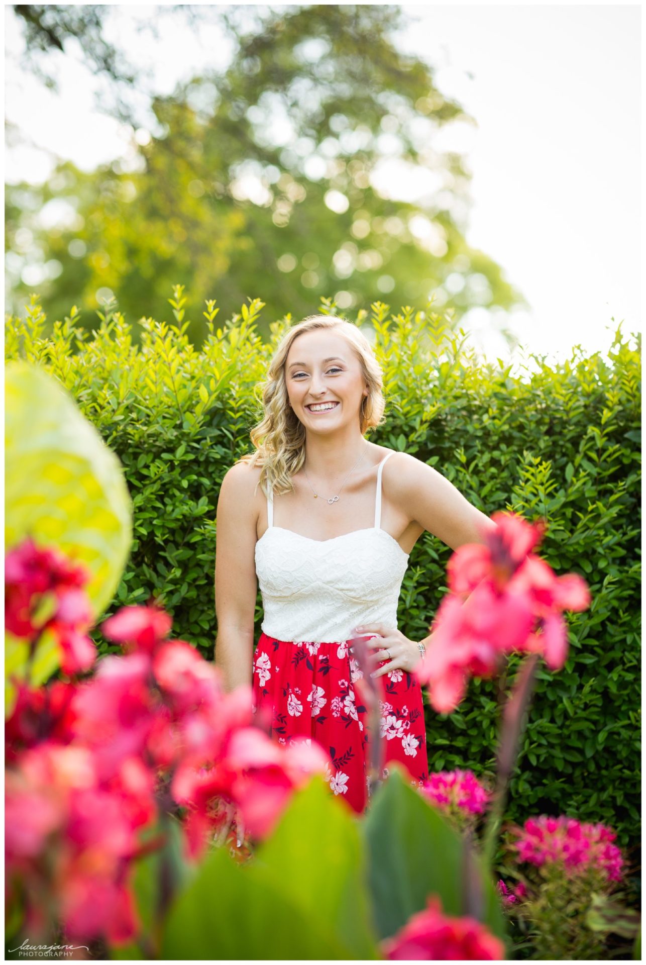 Colorful, natural Waukesha senior portraits by Milwaukee photographer