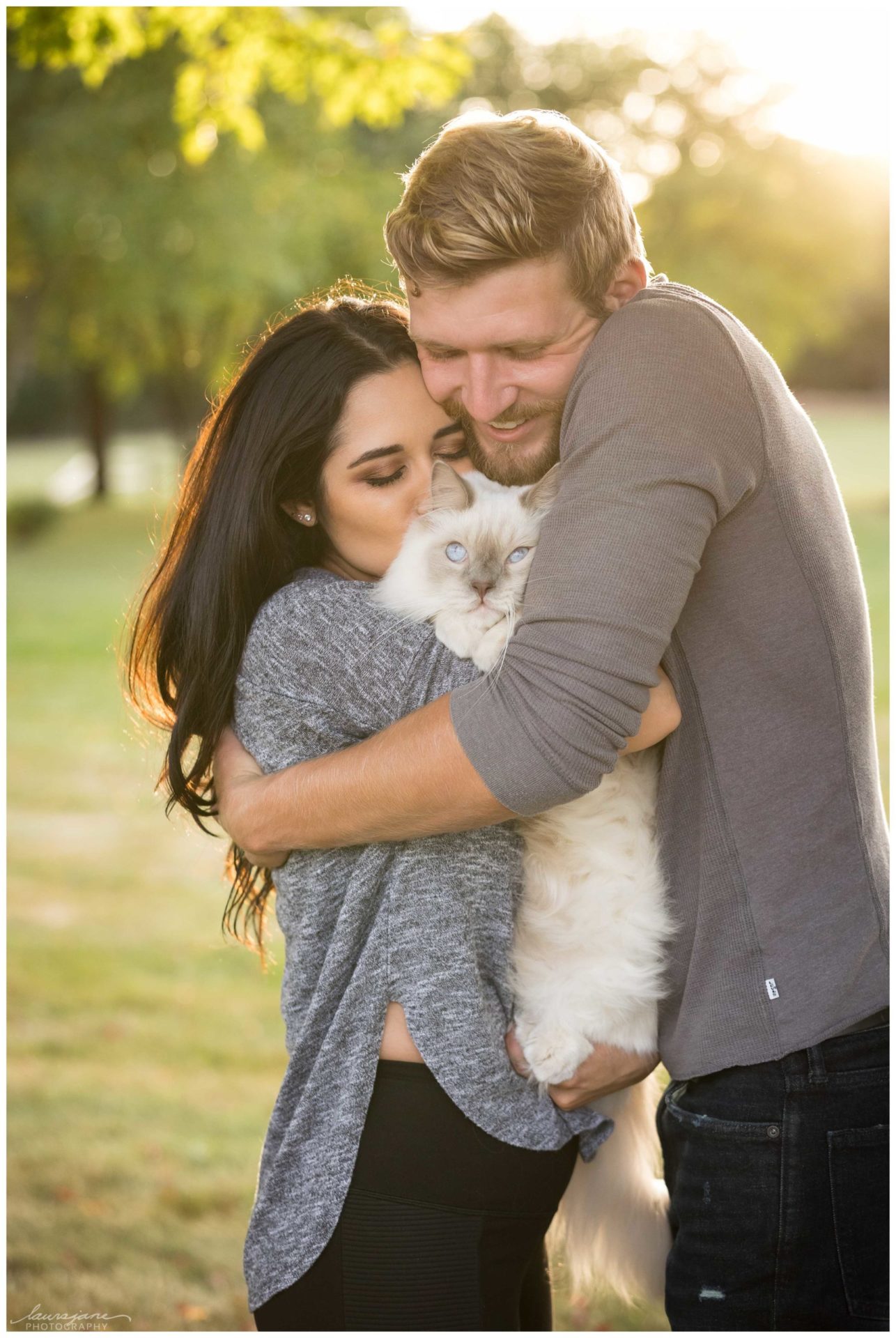 Couple Portraits with a Cat