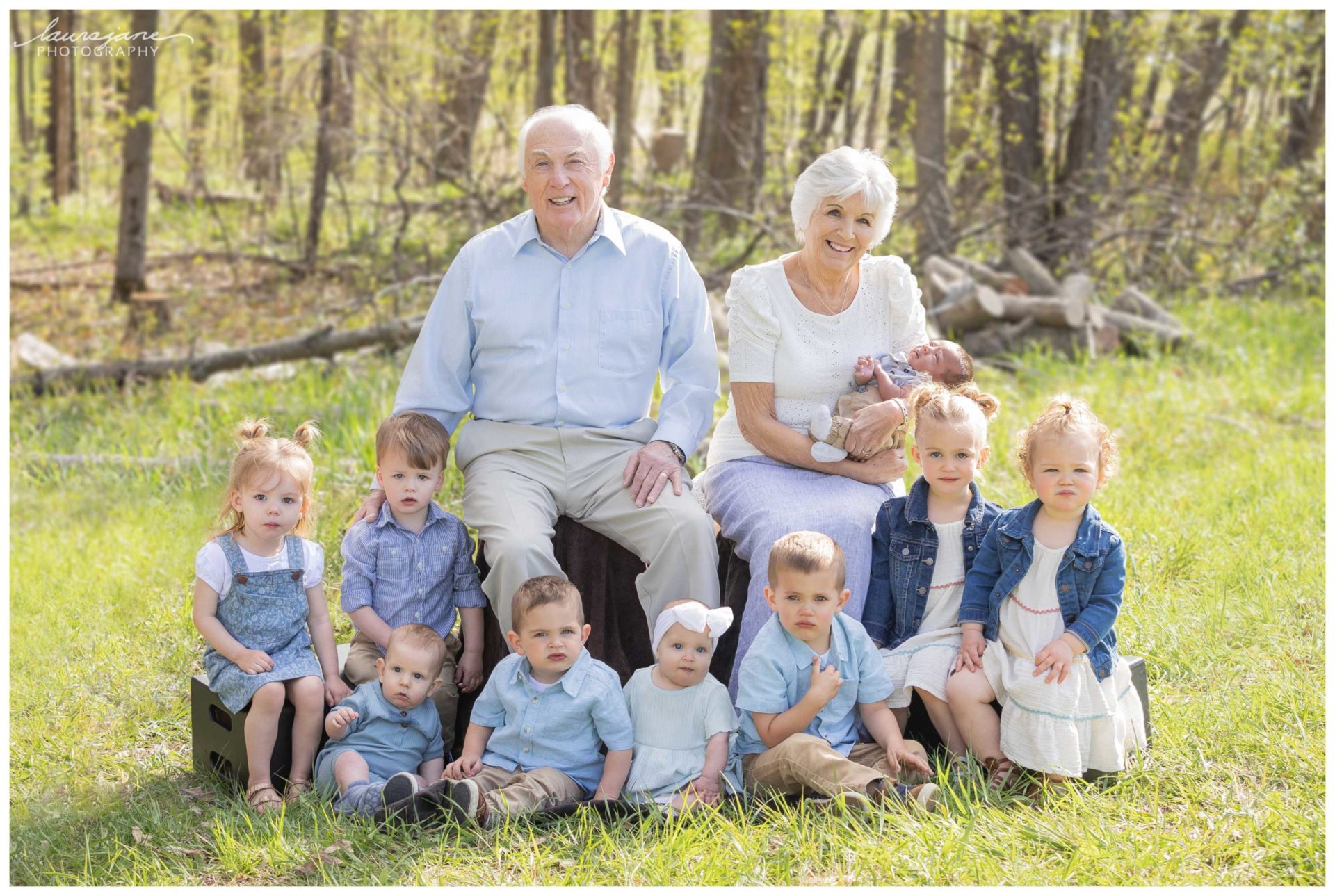 Grandparents with Grandchildren Family Portrait
