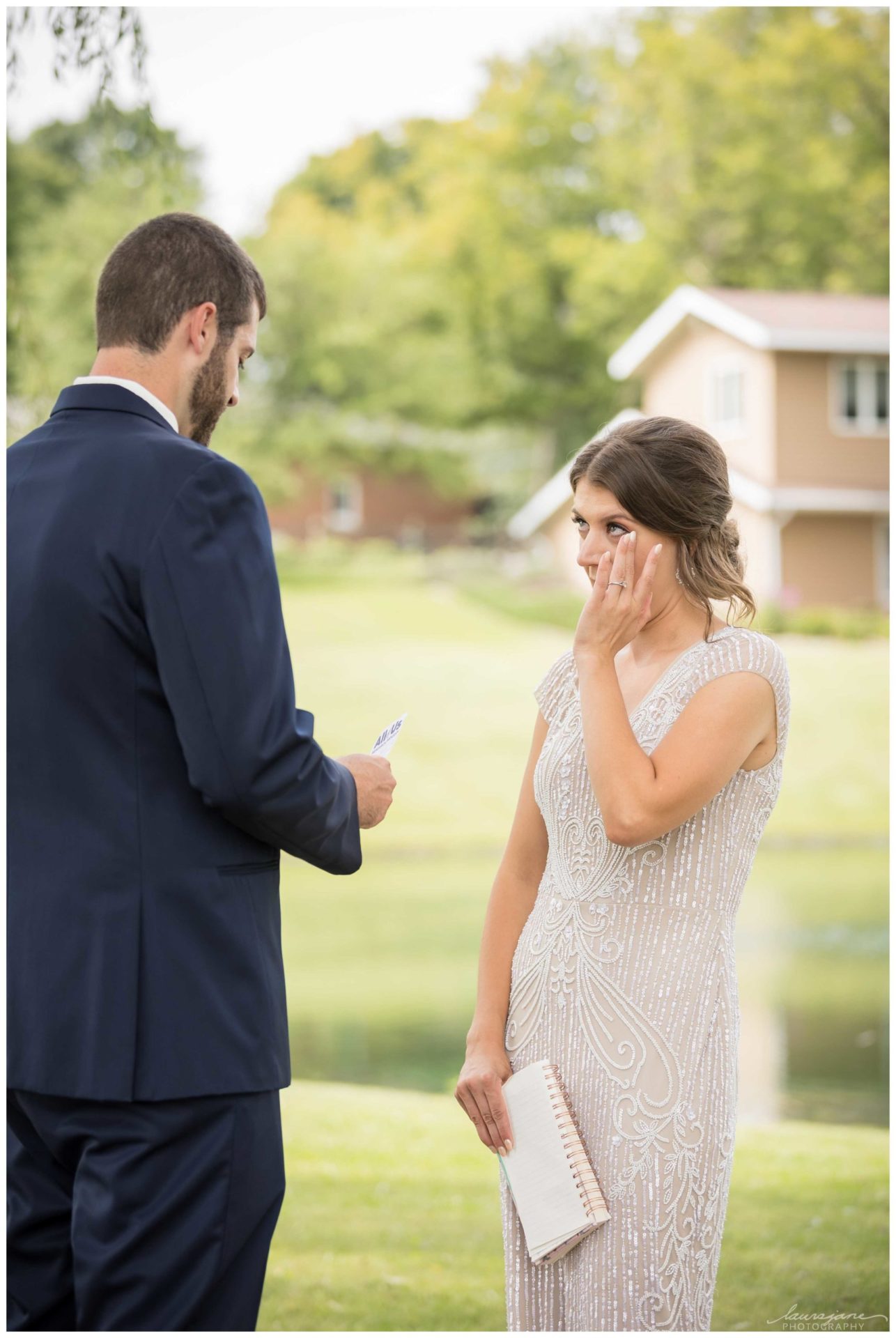 Pictures of Private Letter Reading at WI Wedding