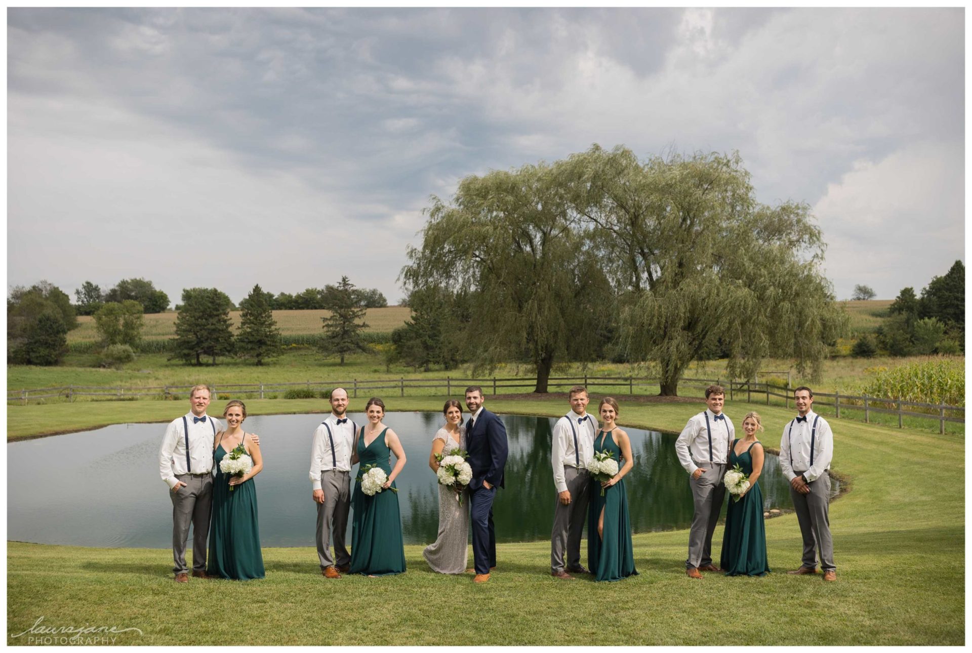 Large Bridal Party Photos