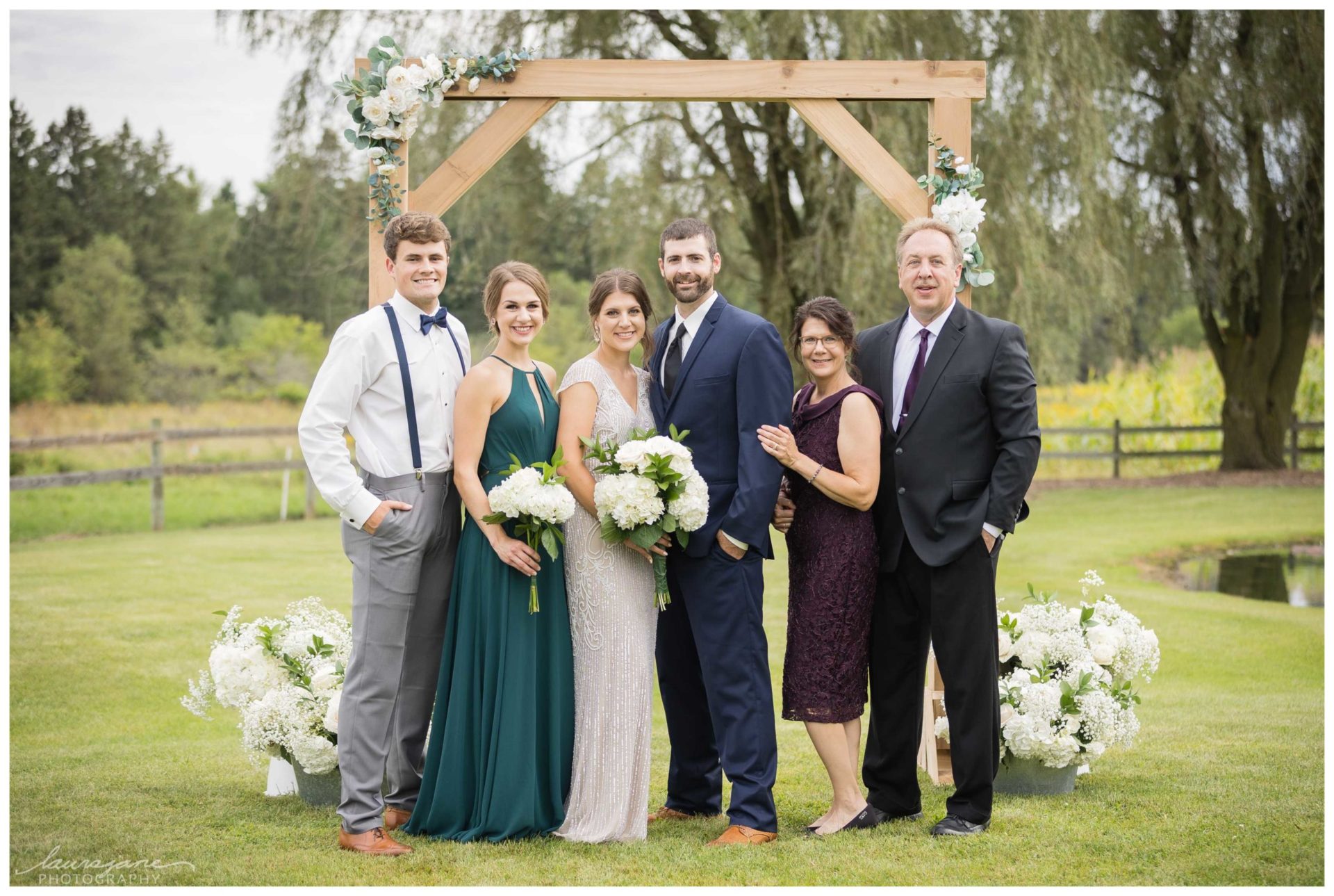 Stunning Family Portraits at Wisconsin Wedding