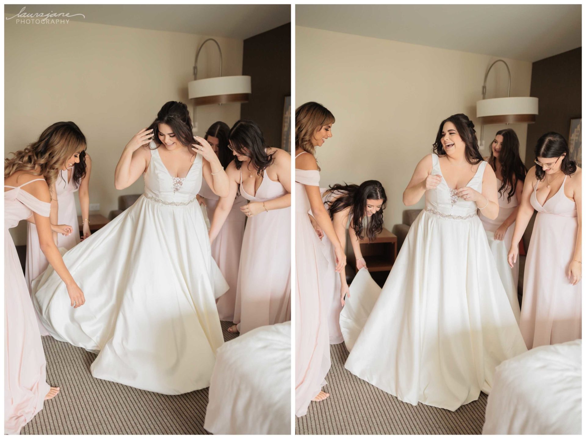 Bride & Bridesmaid Photos at Milwaukee Wedding