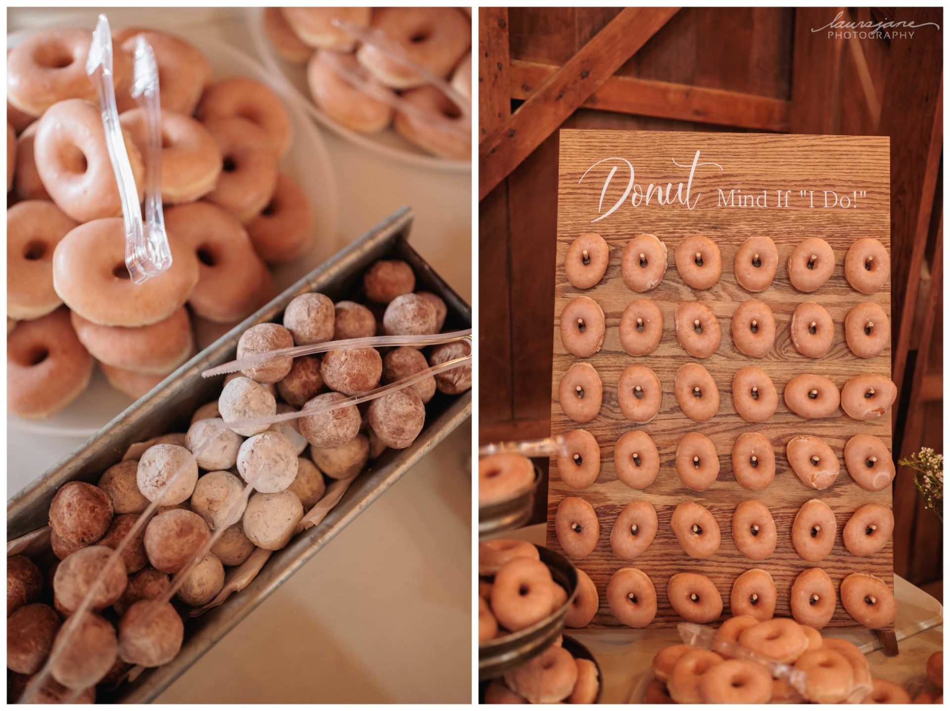 Donut Table at Hay Loft Barn Wedding