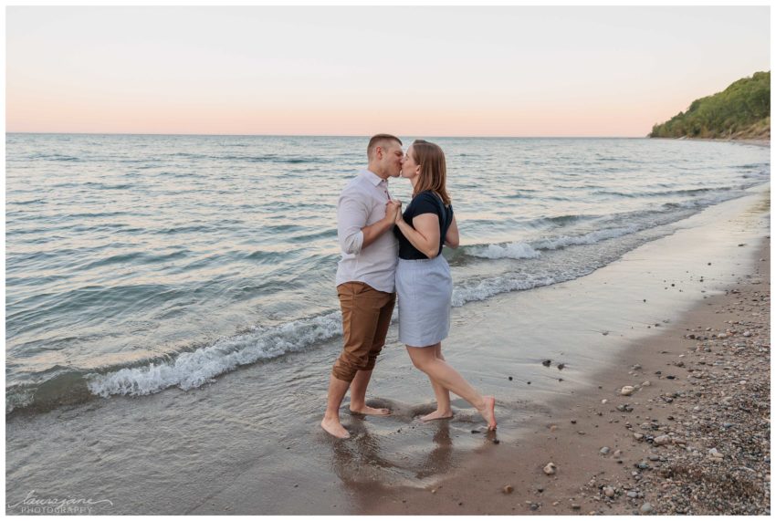 Milwaukee Lakefront Engagement Session by LauraJane Photography