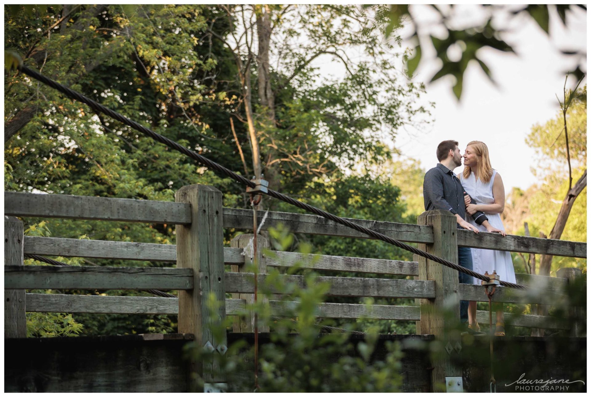 Hoyt Bridge Wauwatosa Engagement Session