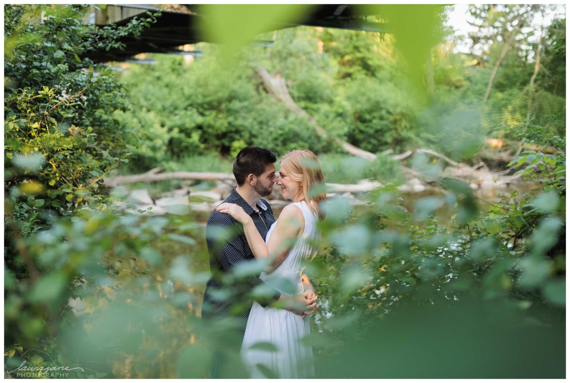 Hoyt Bridge Wauwatosa Engagement Session