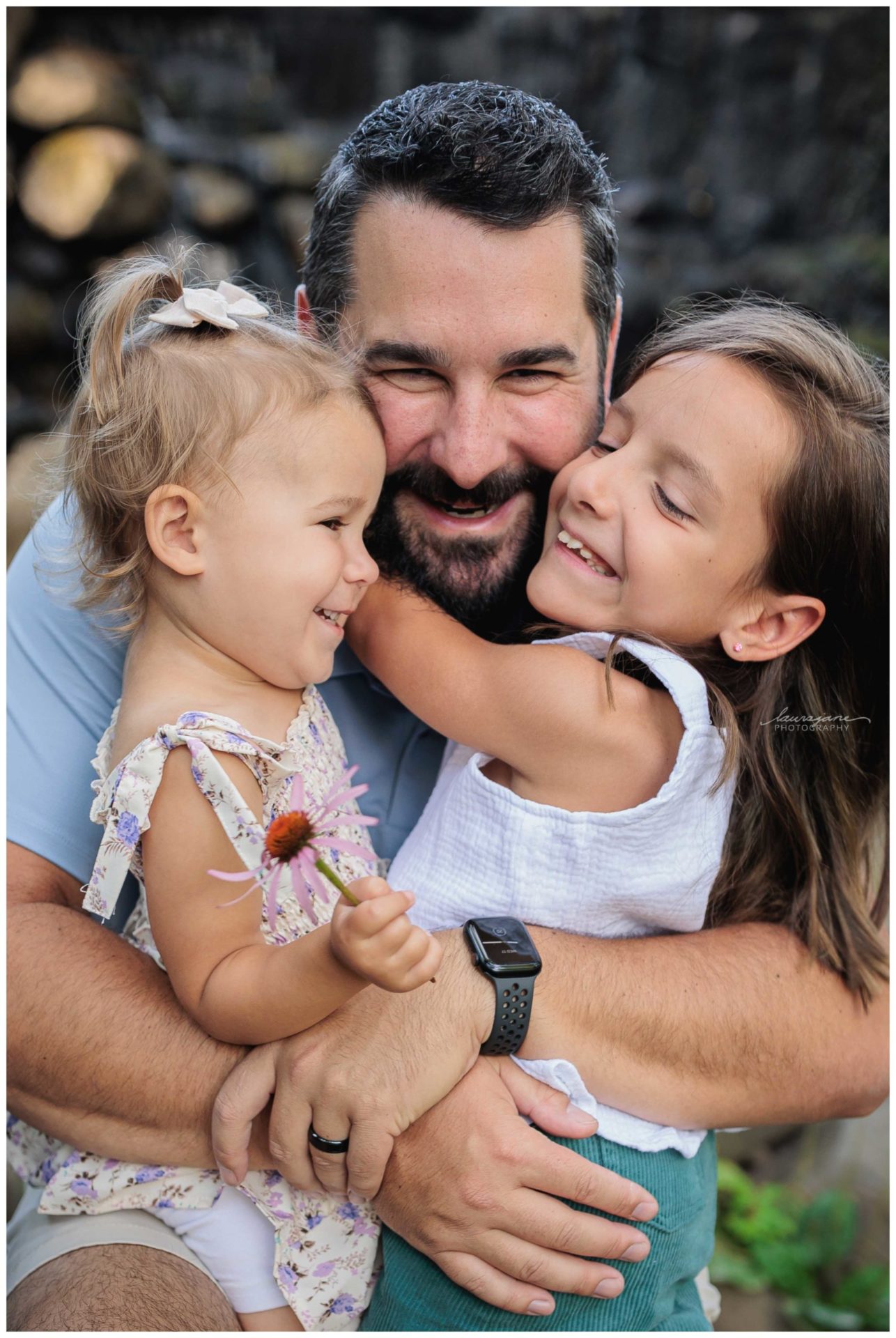 Candid Father-Daughter Family Portraits