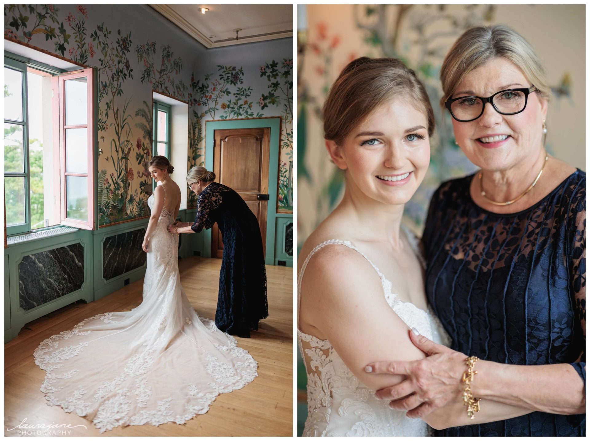 Mother & Bride Portraits at Villa Terrace