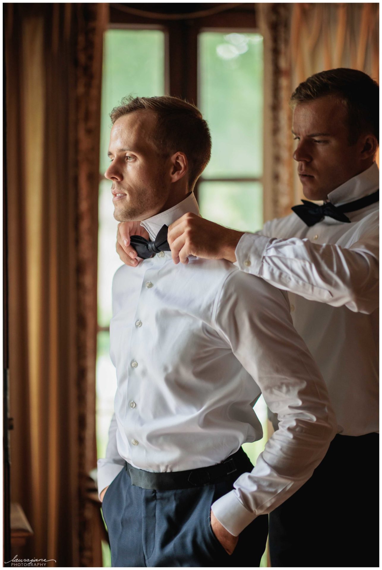 Groom Preparations at Villa Terrace