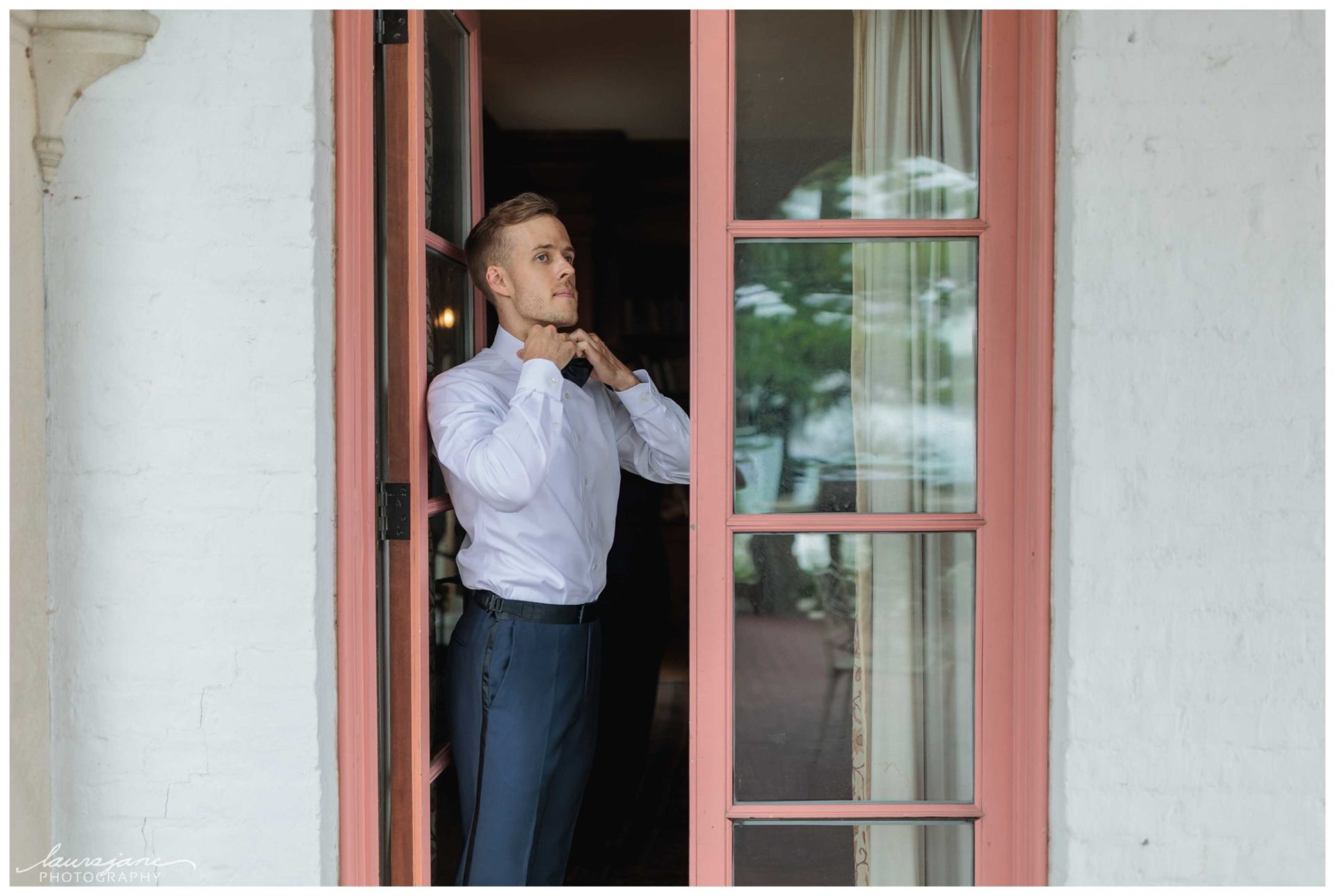 Groom Preparations at Villa Terrace