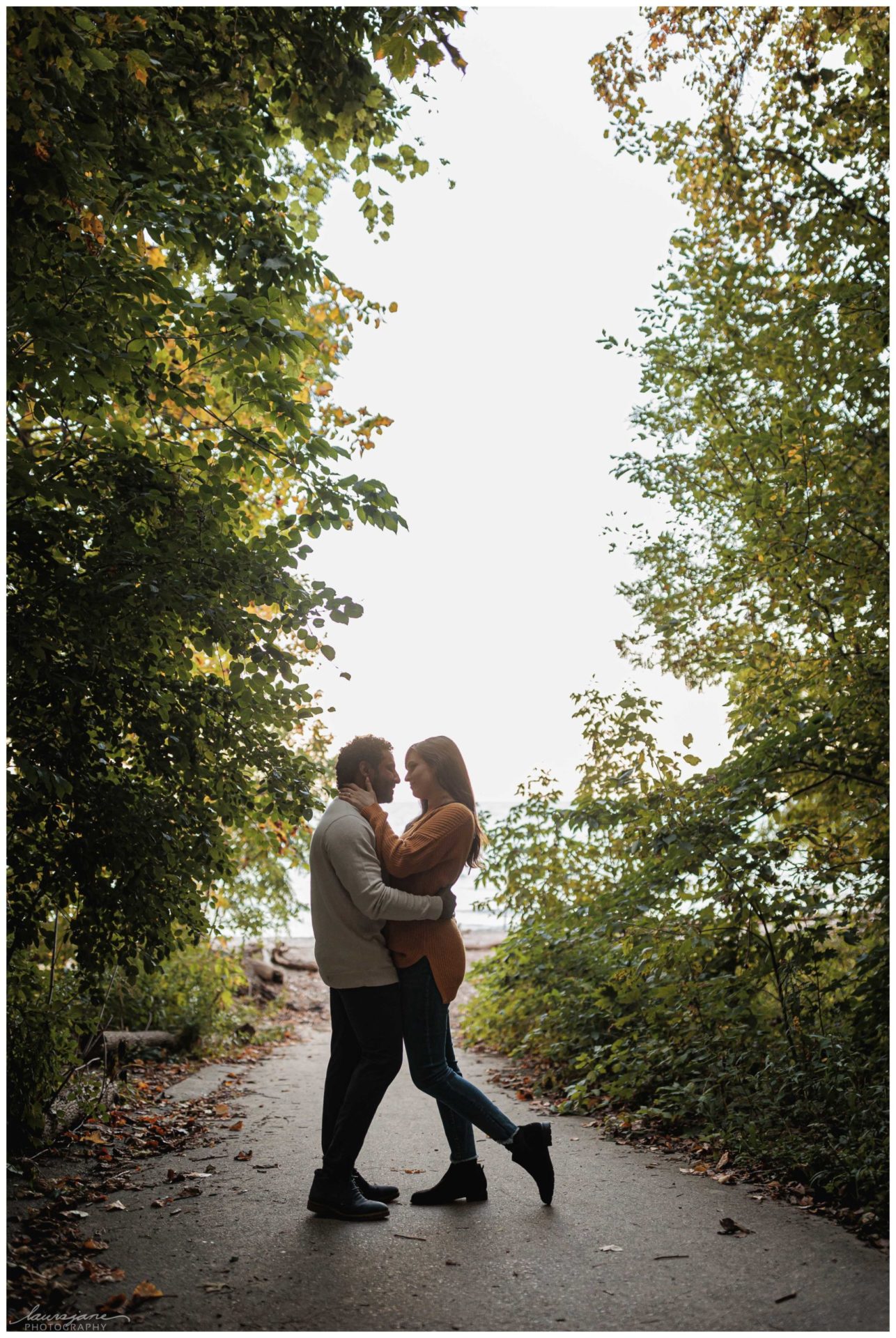 Creative Fall Engagement Photos